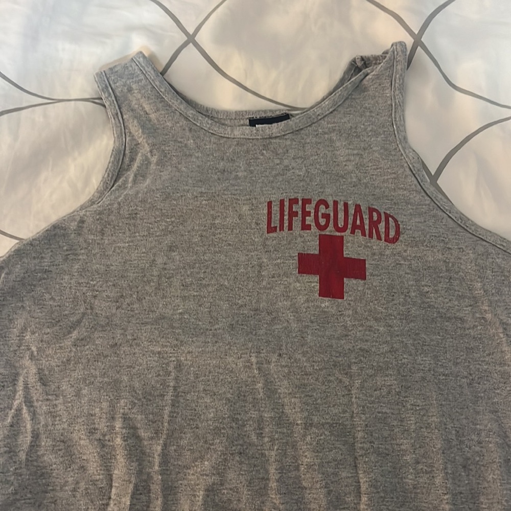 Small gray Lifeguard tank top
